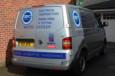 APC Electrical branded van
